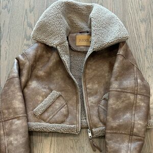 JAKKE Brown Shearling Women's Jacket